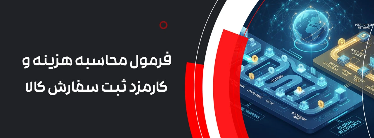 فرمول محاسبه هزینه و کارمزد ثبت سفارش کالا