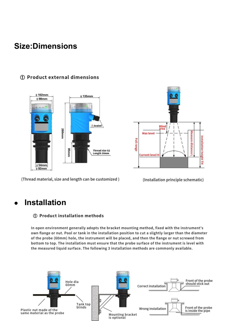 ULTRASONIC LEVEL METER