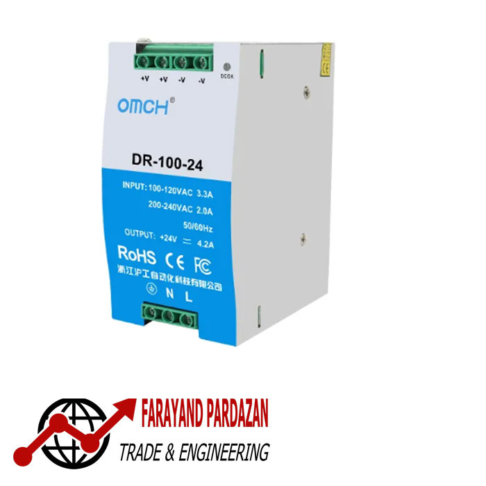 DR100(2) منبع تغذیه OMCH DR-100-24