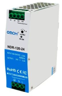 منبع تغذیه OMCH NDR-120-24