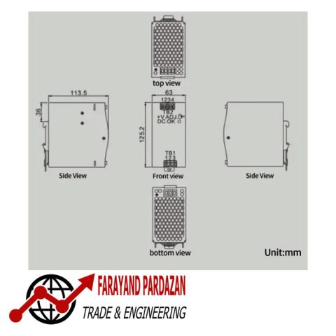 منبع تغذیه OMCH NDR-240-24