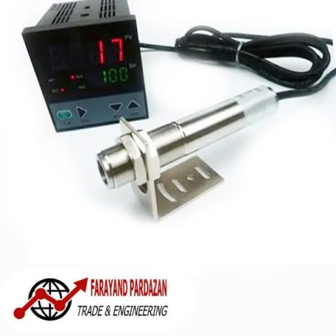 ترانسميتر دما مادون قرمز 1200-0 درجه همراه باکنترلر دما