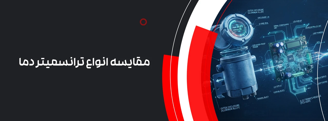 مقایسه انواع ترانسمیتر دما