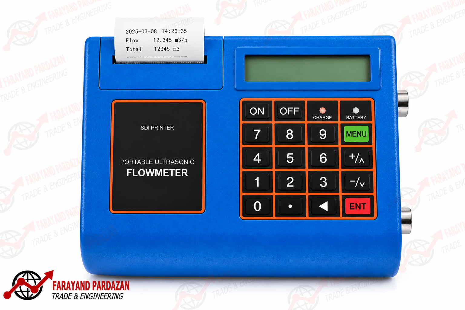 فلومتر اولتراسونیک پرتابل TUF2000P فلومتر اولتراسونیک پرتابل TUF2000P fh با SD/PRINTER