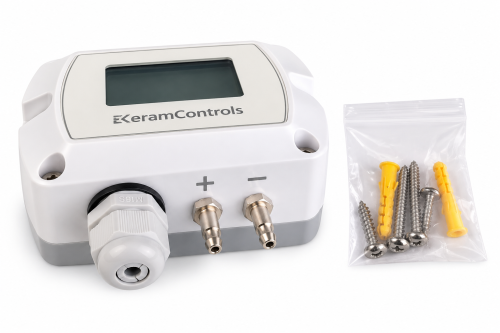 تصویر ترانسمیتر اختلاف فشار ±10000Pa سری KDP-210 برند Keram Controls با خروجی 4–20mA